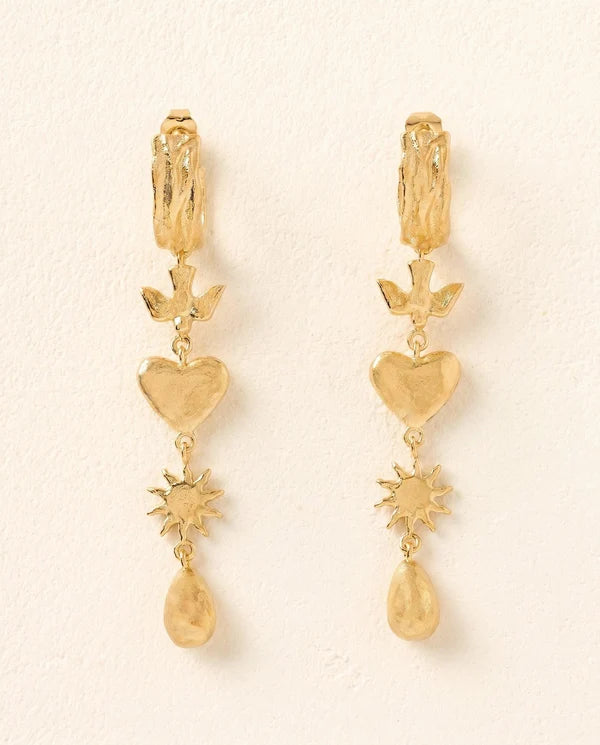 Boucles d'Oreilles Amara - Or | Agapée