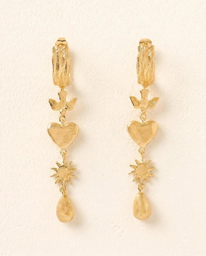 Boucles d'Oreilles Amara - Or | Agapée