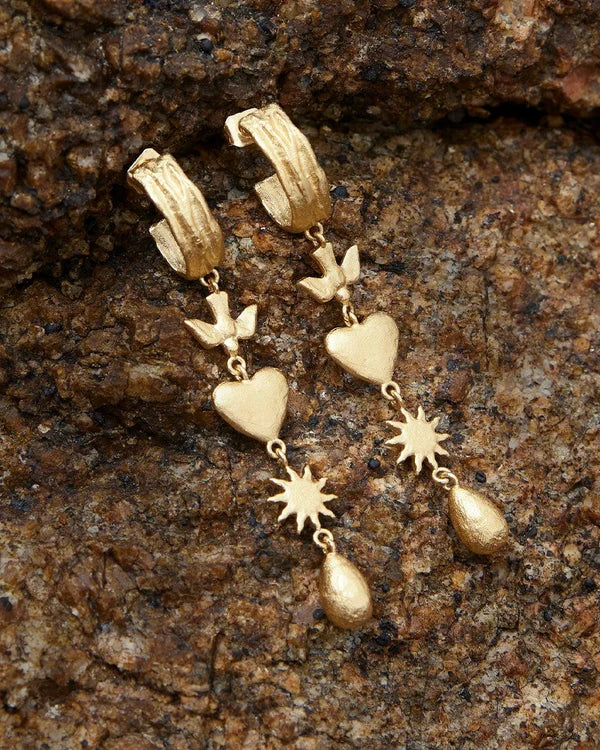 Boucles d'Oreilles Amara - Or | Agapée