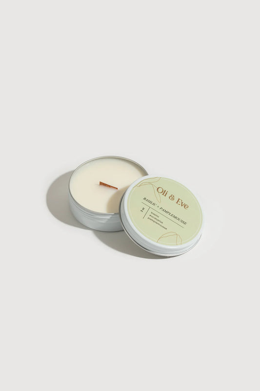 Bougie 3 oz Basilic + Pamplemousse