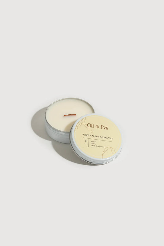 Bougie 3 oz Poire + Fleur de Prunier