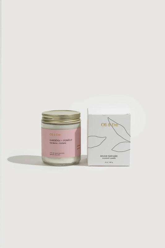 Bougie 8 oz Gardénia + Pomélo