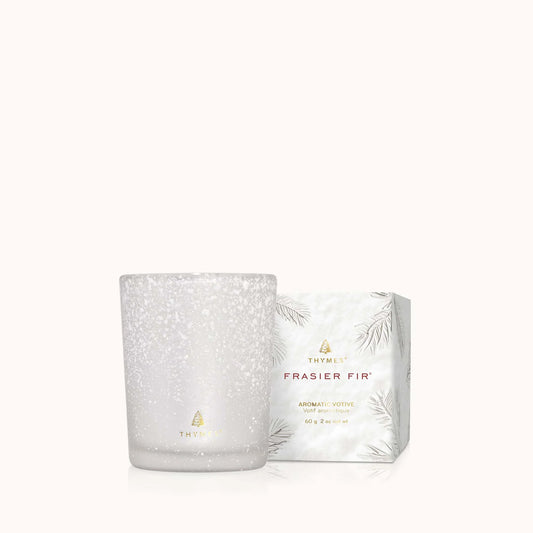 Bougie Enneigée votive Frasier Fir