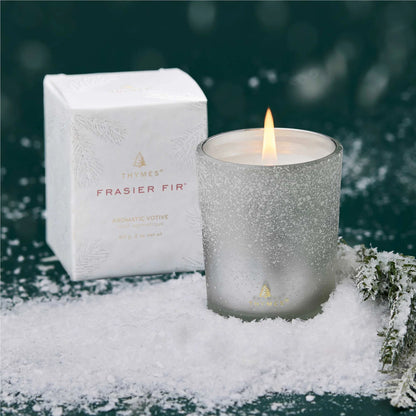 Bougie Enneigée votive Frasier Fir