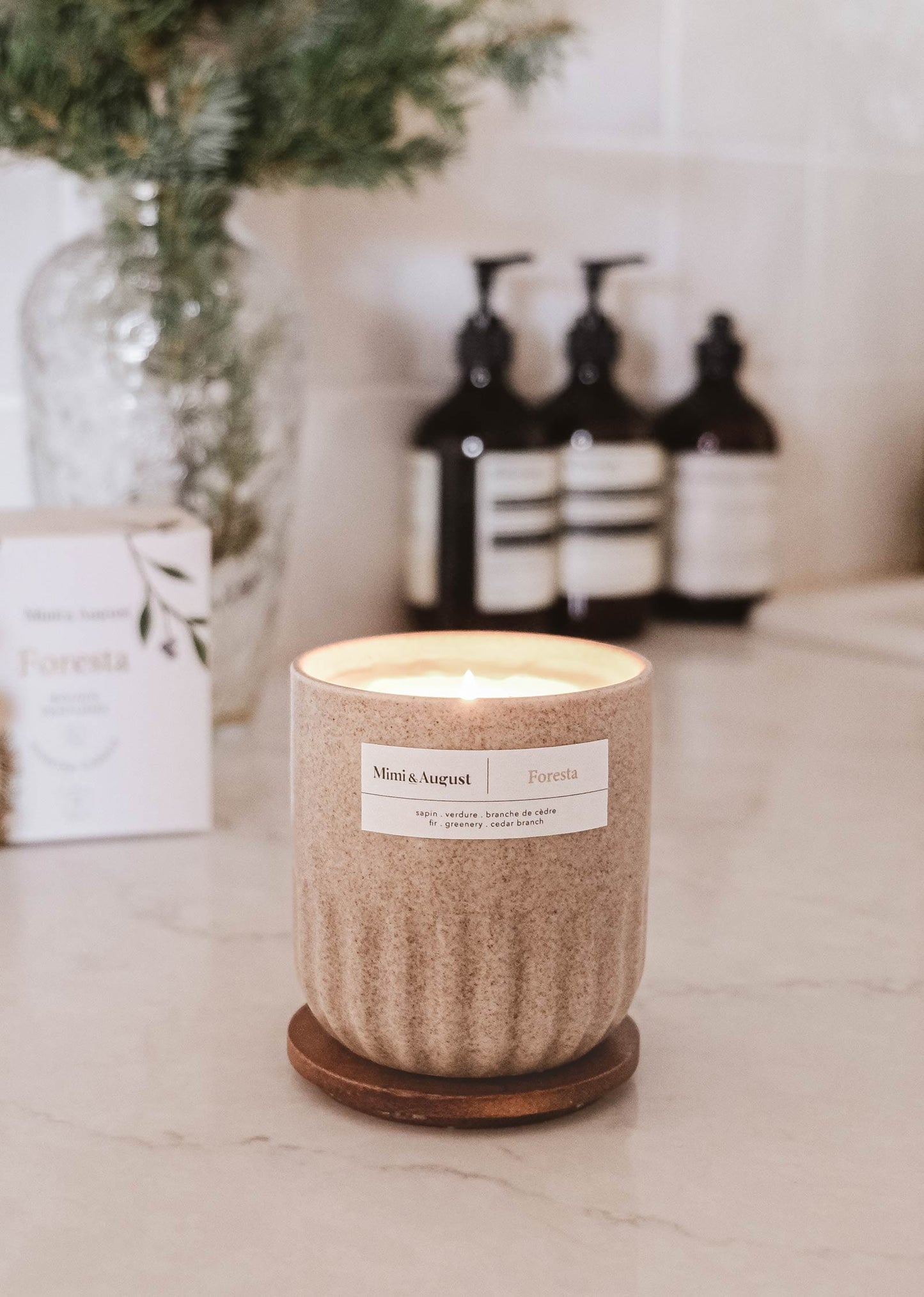 Bougie Réutilisable Foresta - 11 oz | Mimi & August