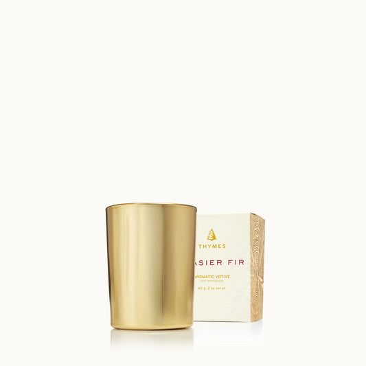 Bougie Votive Dorée Frasier Fir