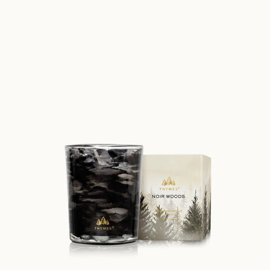 Bougie Votive Noir Woods