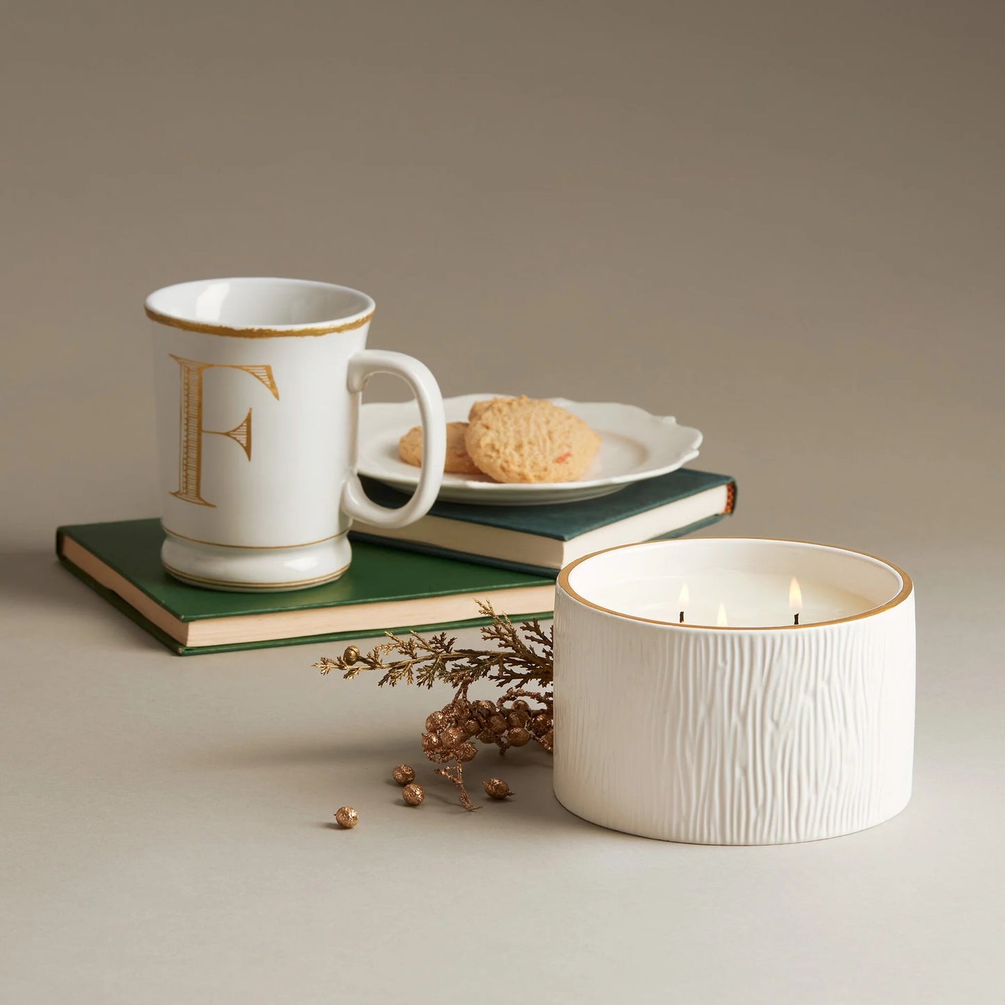 Bougie en Céramique à 3 Mèches Frasier Fir