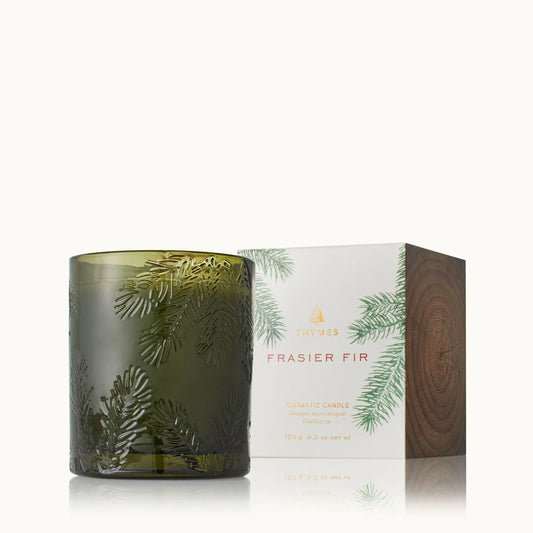 Bougie en Verre Vert Frasier Fir