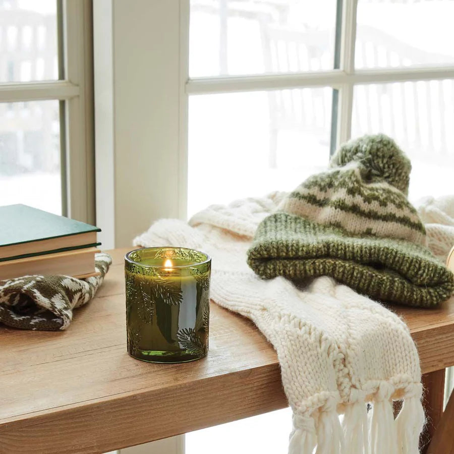 Bougie en Verre Vert Frasier Fir