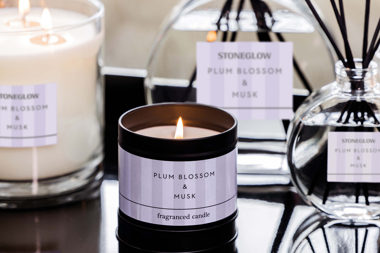 Bougie en Boîte Fleur de Prunier & Musc