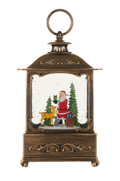 Boule à Neige Bronze avec Père Noël