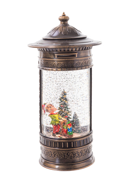 Boule à Neige Cylindrique Bronze