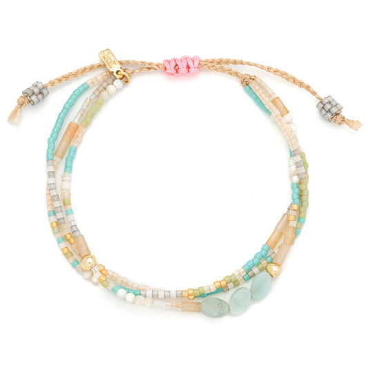 Bracelet Mixte - Courage/Amazonite/Or