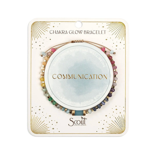 Bracelet Chakra Glow - Communication/Gorge/Or | Scout