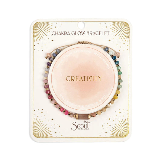 Bracelet Chakra Glow - Créativité/Sacré/Or | Scout