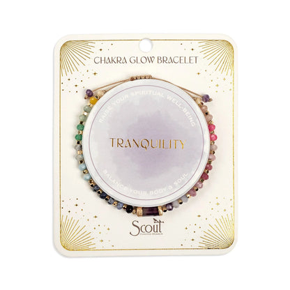 Bracelet Chakra Glow - Tranquillité/Couronne/Or | Scout