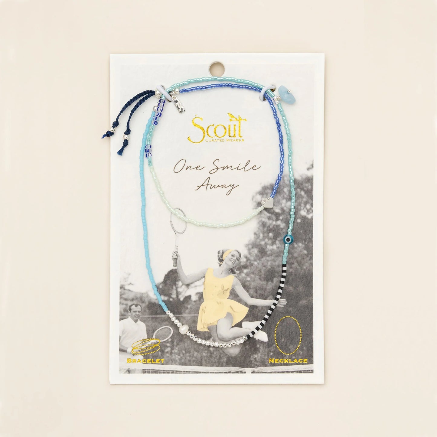 Bracelet/Collier Enroulé - Espoir/Aquamarine/Argent | Scout