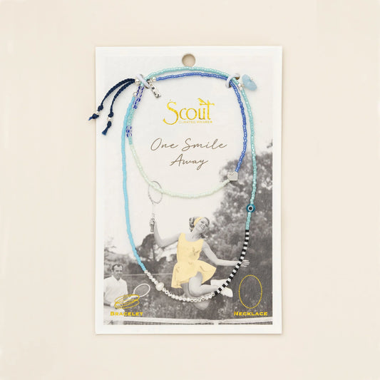 Bracelet/Collier Enroulé - Espoir/Aquamarine/Argent | Scout