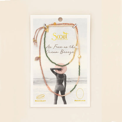 Bracelet/Collier Enroulé - Guérison/Tourmaline/Or | Scout