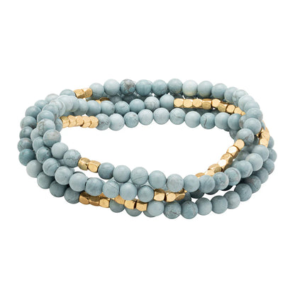 Bracelet Enroulé - Howlite Bleue | Scout
