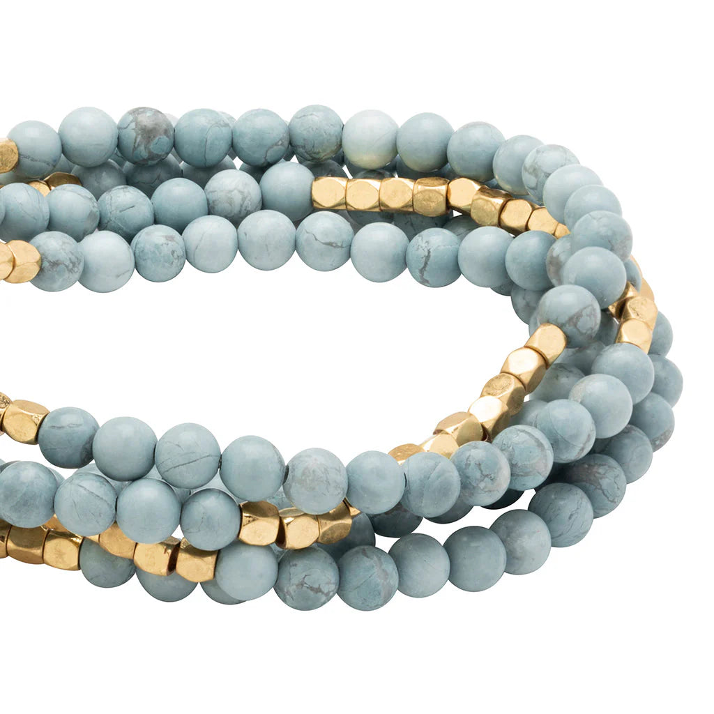 Bracelet Enroulé - Howlite Bleue | Scout