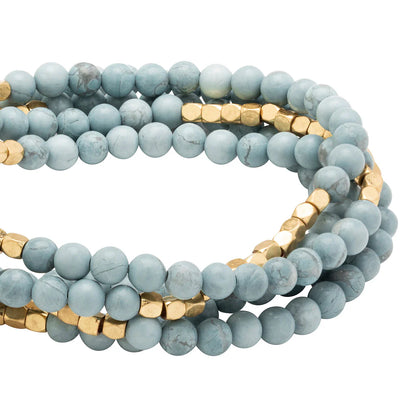 Bracelet Enroulé - Howlite Bleue | Scout