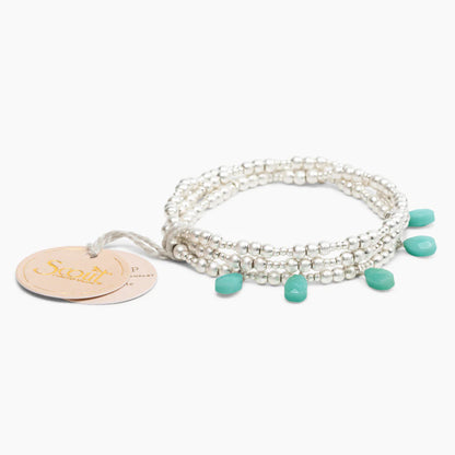 Bracelet Métallique - Intemporel/Turquoise/Argent