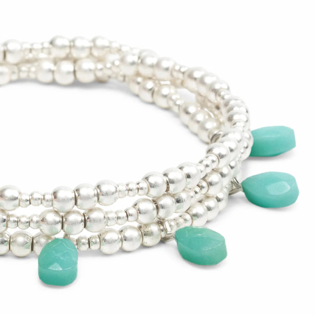 Bracelet Métallique - Intemporel/Turquoise/Argent