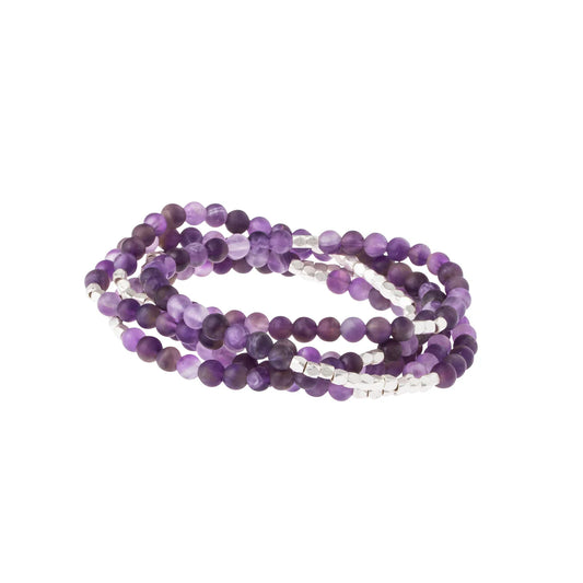 Bracelet Stone Wrap Amethyste - Pierre de Protection