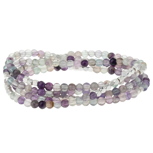 Bracelet Stone Wrap Fluorite - Pierre de Brillance