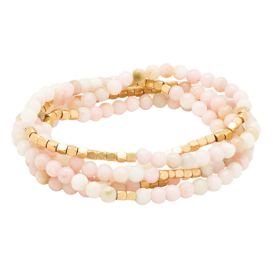 Bracelet Stone Wrap Opale Rose - Pierre du Renouveau