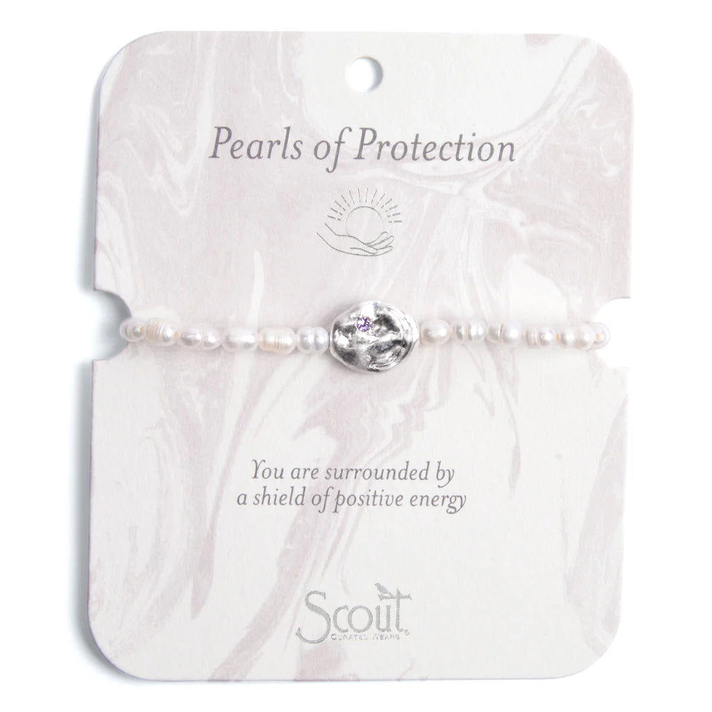 Bracelet de Perles - Protection/Argent | Scout