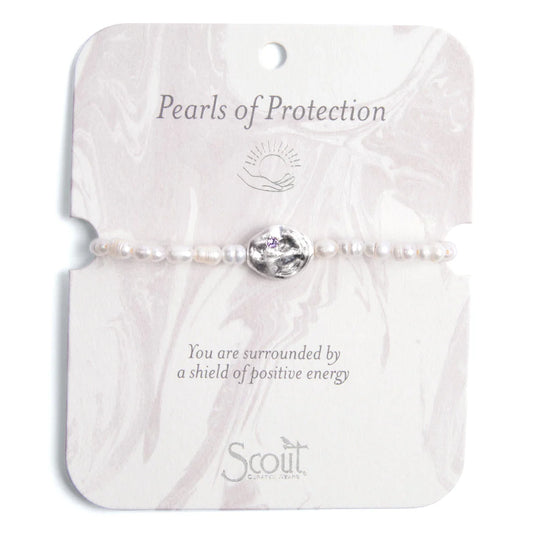 Bracelet de Perles - Protection/Argent | Scout