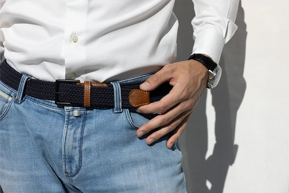 Ceintures Tressées - Marine