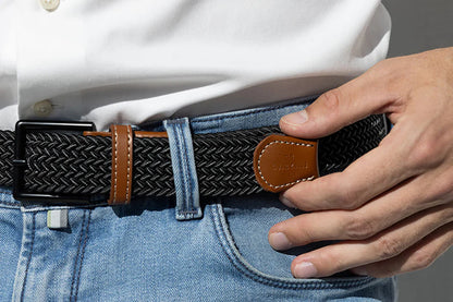 Ceintures Tressées - Noir Blanc