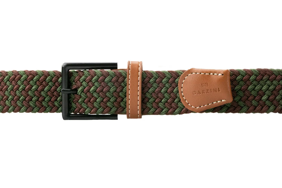 Ceintures Tressées - Vert Brun