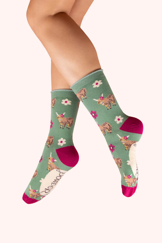 Chaussettes - Vaches des Highlands