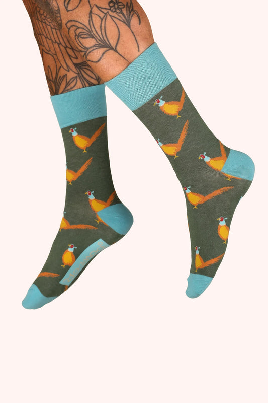 Chaussettes pour Homme - Faisans