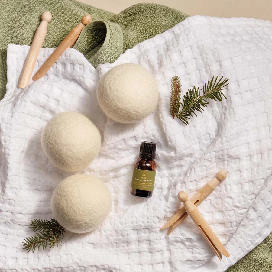 Coffret Boules de Séchage et Huile Parfumée pour le Linge Frasier Fir