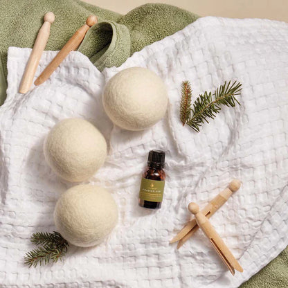 Coffret Boules de Séchage et Huile Parfumée pour le Linge Frasier Fir