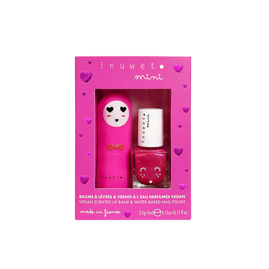Coffret Duo Baume à Lèvres et Vernis à l'Eau - Cerise