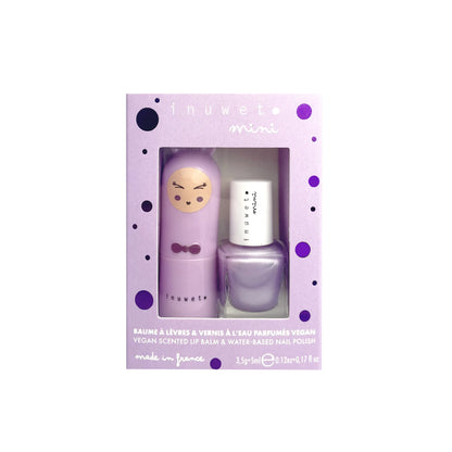 Coffret Duo Baume à Lèvres et Vernis à l'Eau - Guimauve