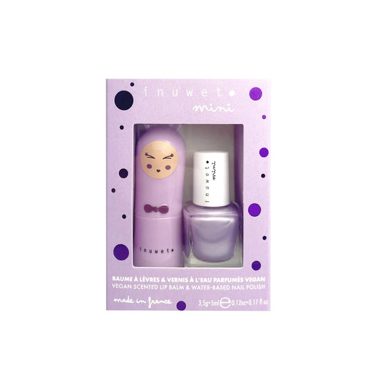 Coffret Duo Baume à Lèvres et Vernis à l'Eau - Guimauve