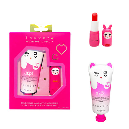 Coffret Wiz Baume à Lèvres et Crème à Mains - Cerise