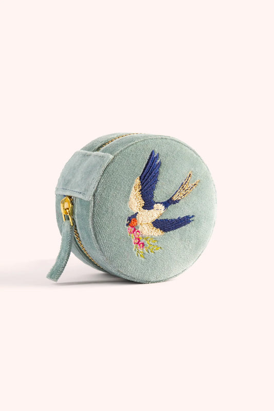 Coffret à Bijoux en Velours - Hirondelles