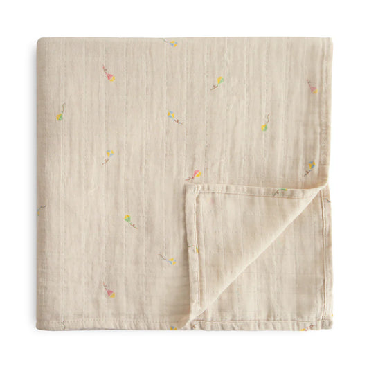 Couverture en Mousseline de Coton Biologique - Kites