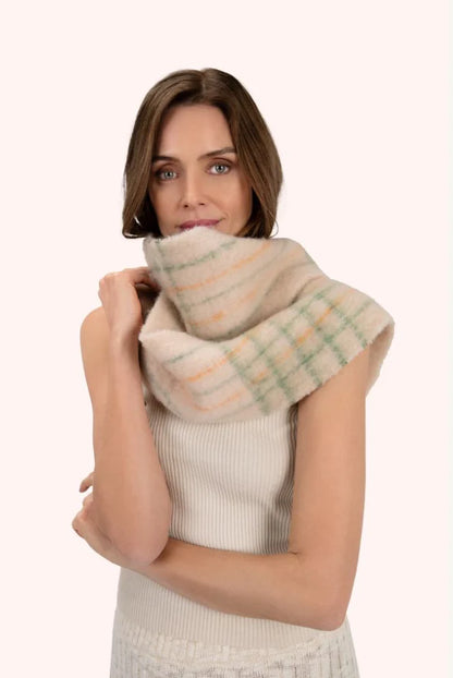 Écharpe Douillette Angelica - Crème/Sauge