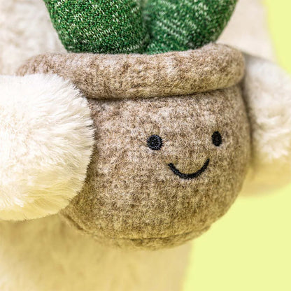 Lapin Crème avec Plante | Jellycat