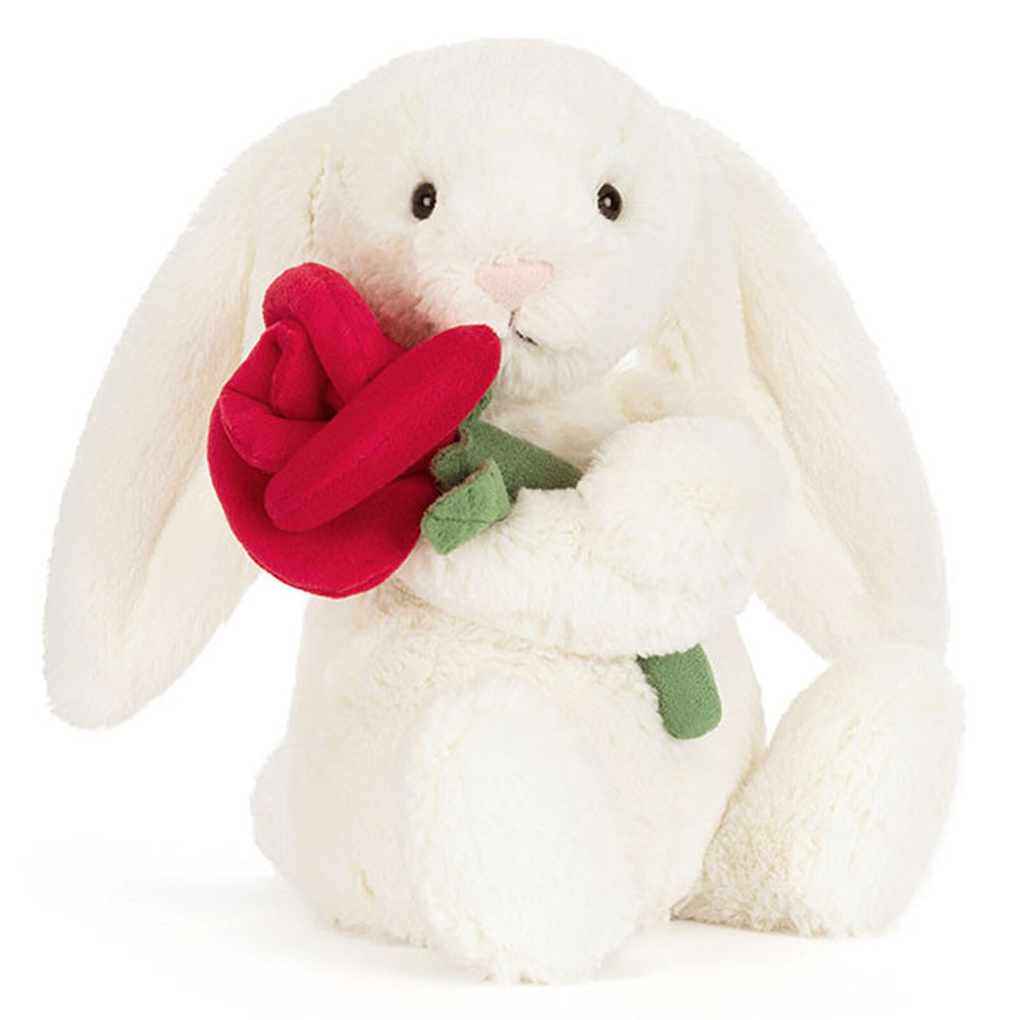 Lapin Crème avec Rose | Jellycat